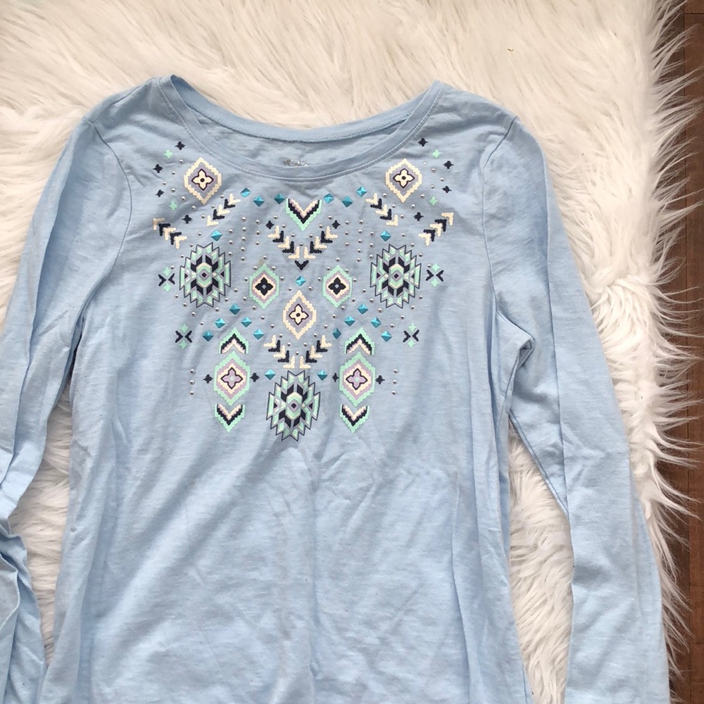 Girls printed long sleeve